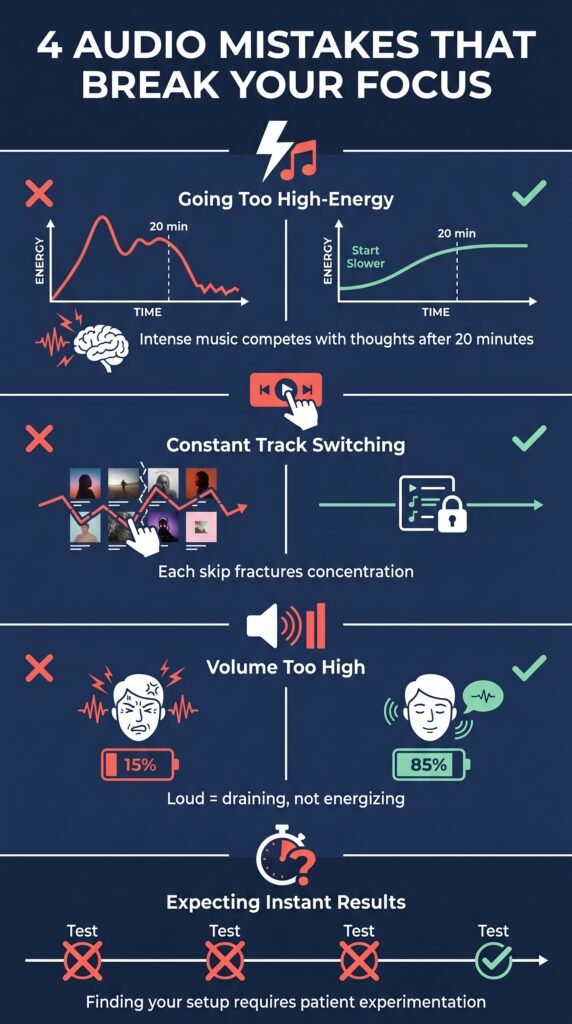 4 audio mistakes that break your focus