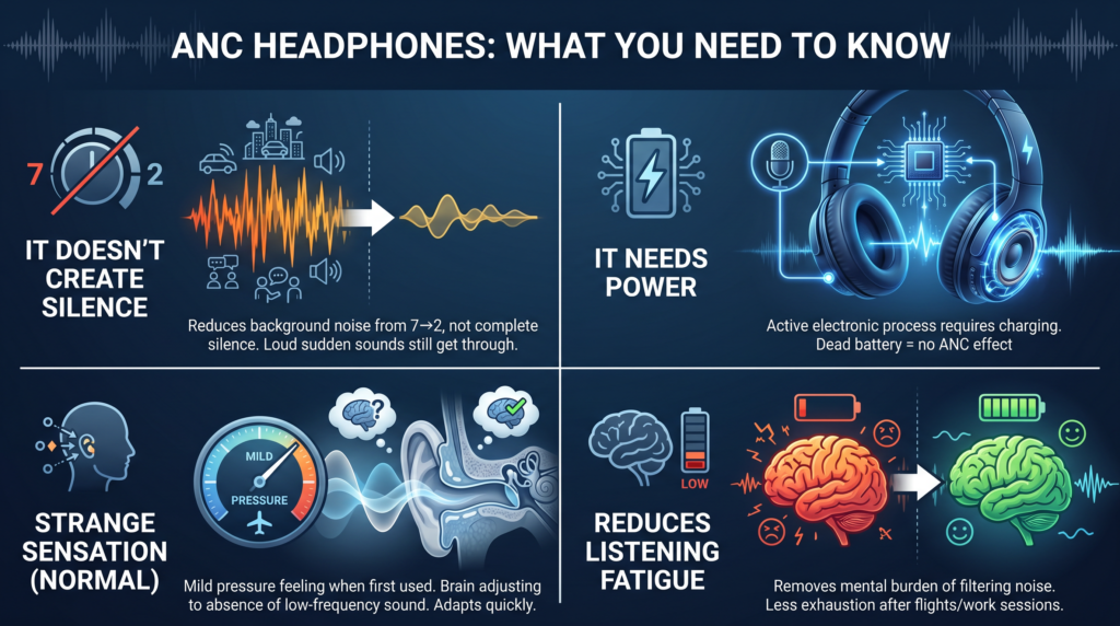 how do noise canceling headphones actually work? ANC headphones : what you need to know