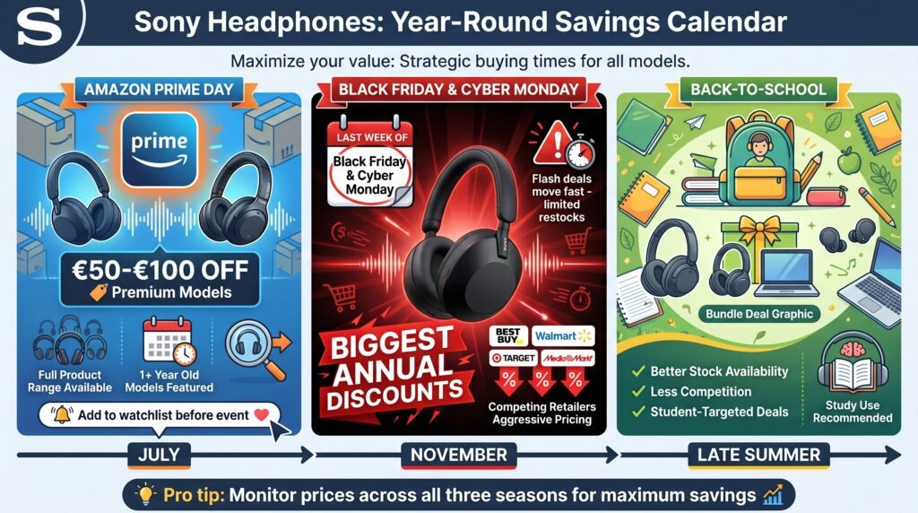 Sony deals: year round savings calender