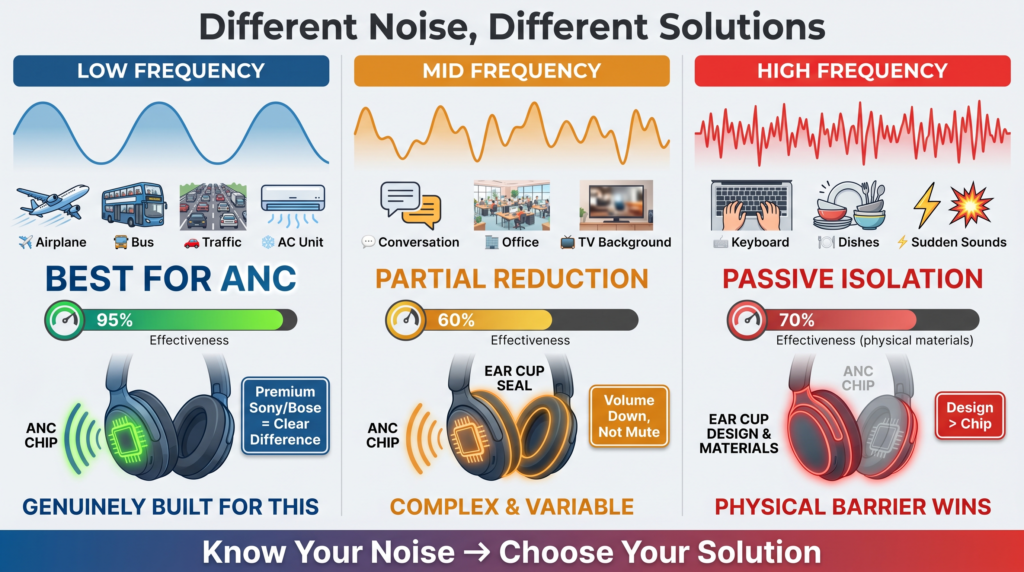 Different noise, different solution