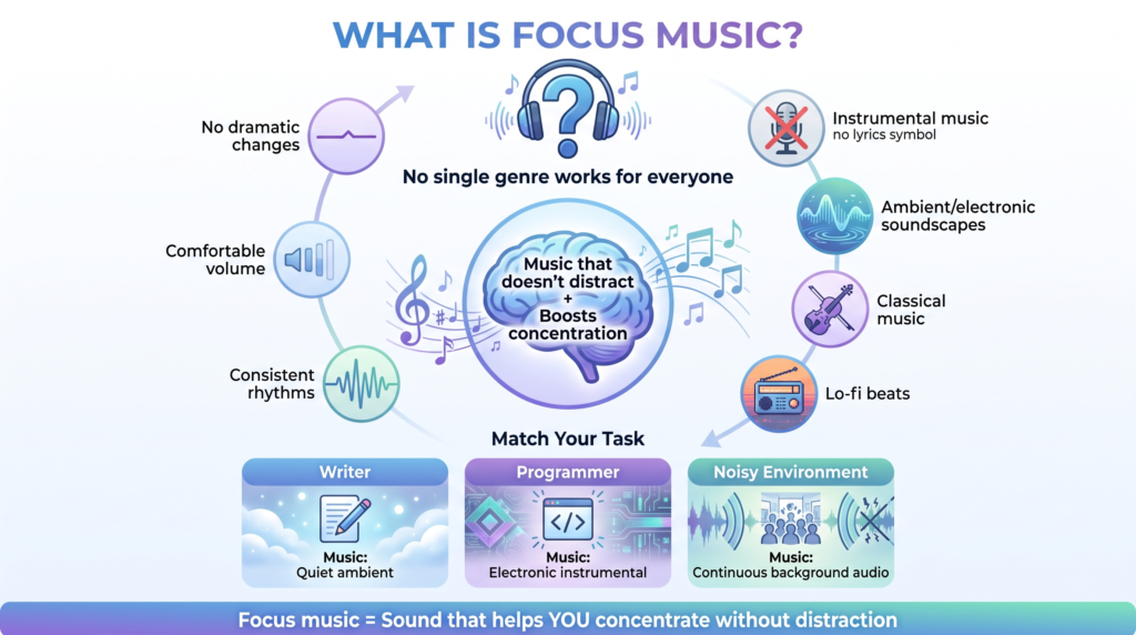 What is focus music and what kind of music is focus?